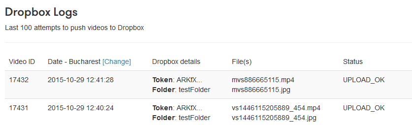 Dropbox Logs