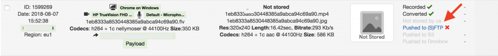 The list of recordings in the Pipe account area now links directly to the logs for a particular failed S3, (S)FTP or Dropbox push attempt.