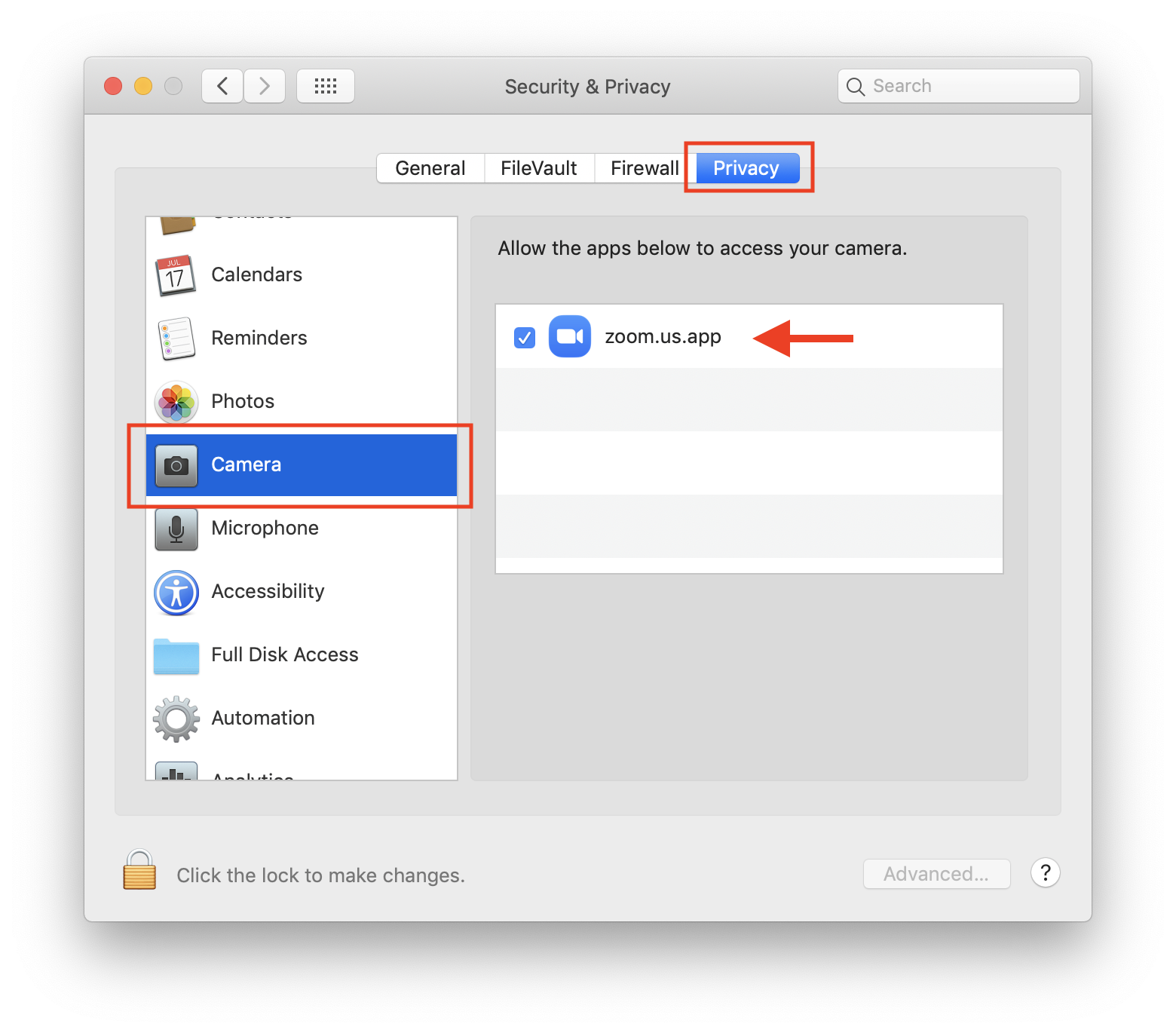 how to access webcam for mac