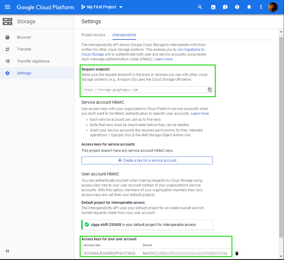 google cloud storage access control allow origin