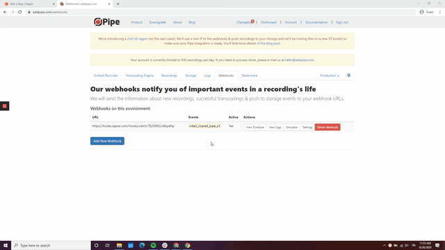 Integrating the Pipe data with Zapier trigger