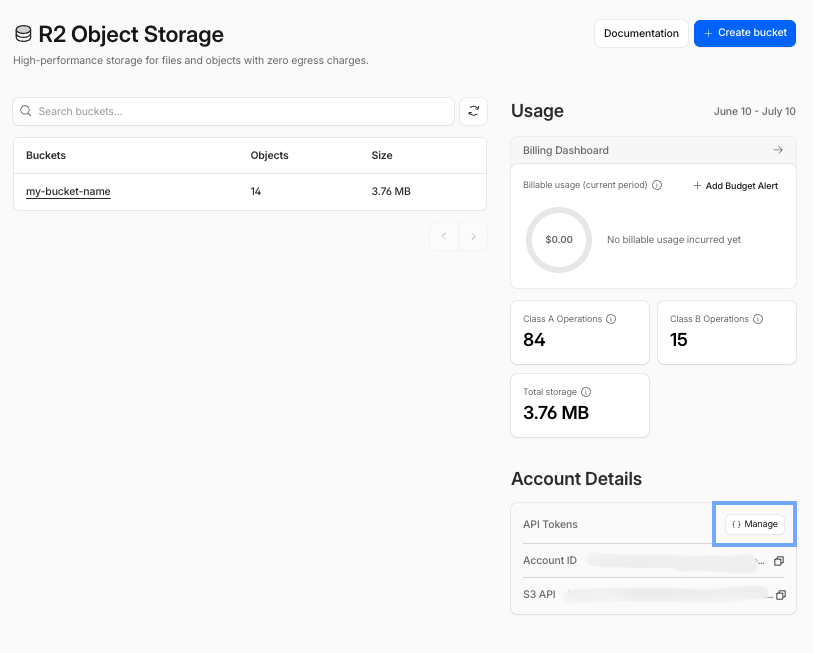 Manage API Tokens