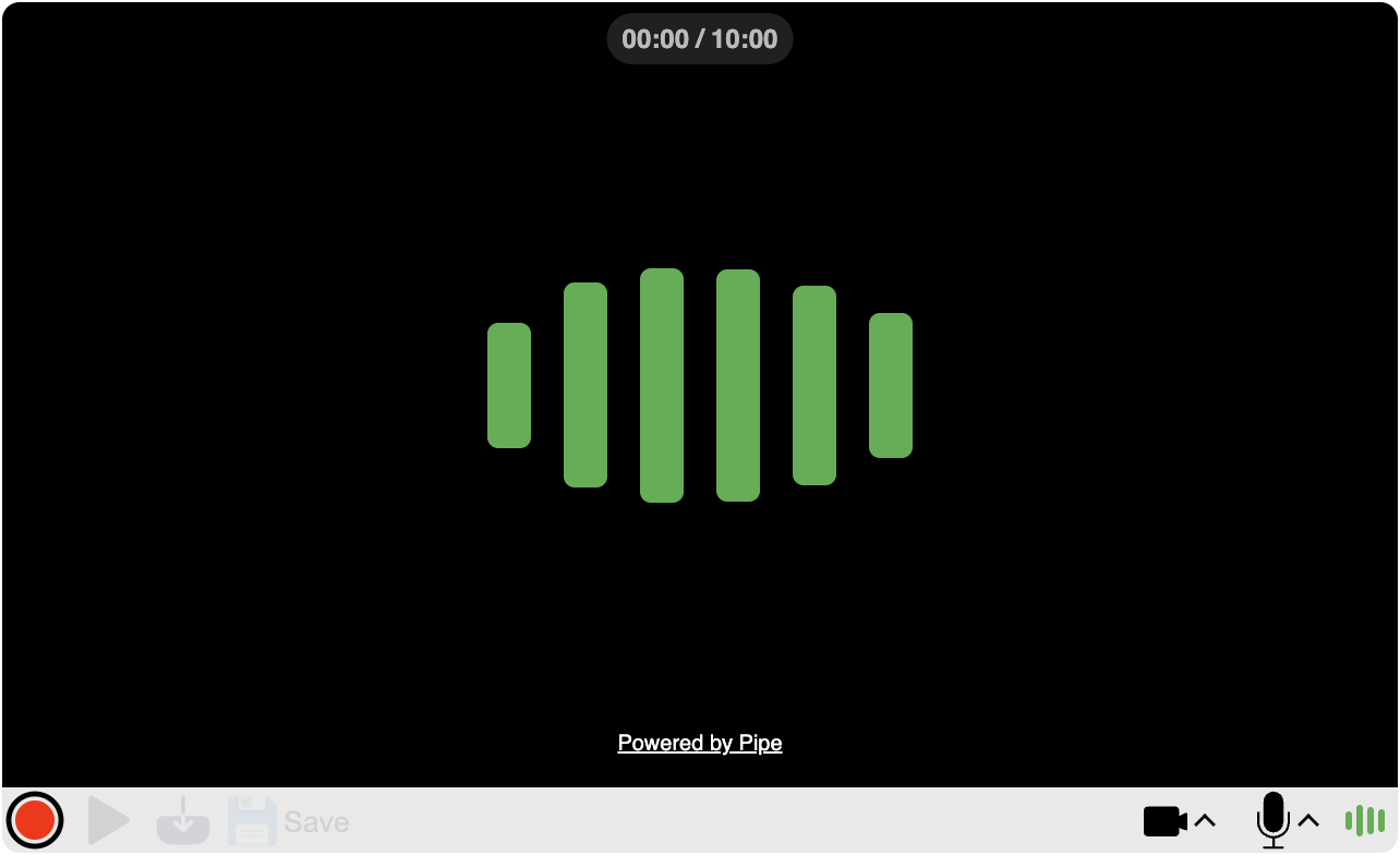 New animation for the microphone input