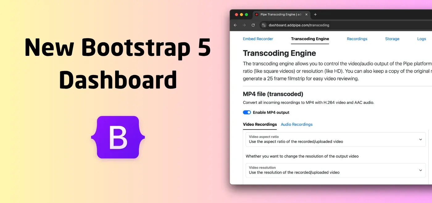 New Bootstrap 5 based account dashboard