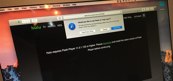 Flash is turned off by default in Safari 10 on macOS Sierra. Here's what you can do about it [AS A DEVELOPER]