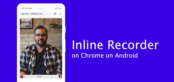 Inline HTML5 Desktop Recorder on Chrome on Android